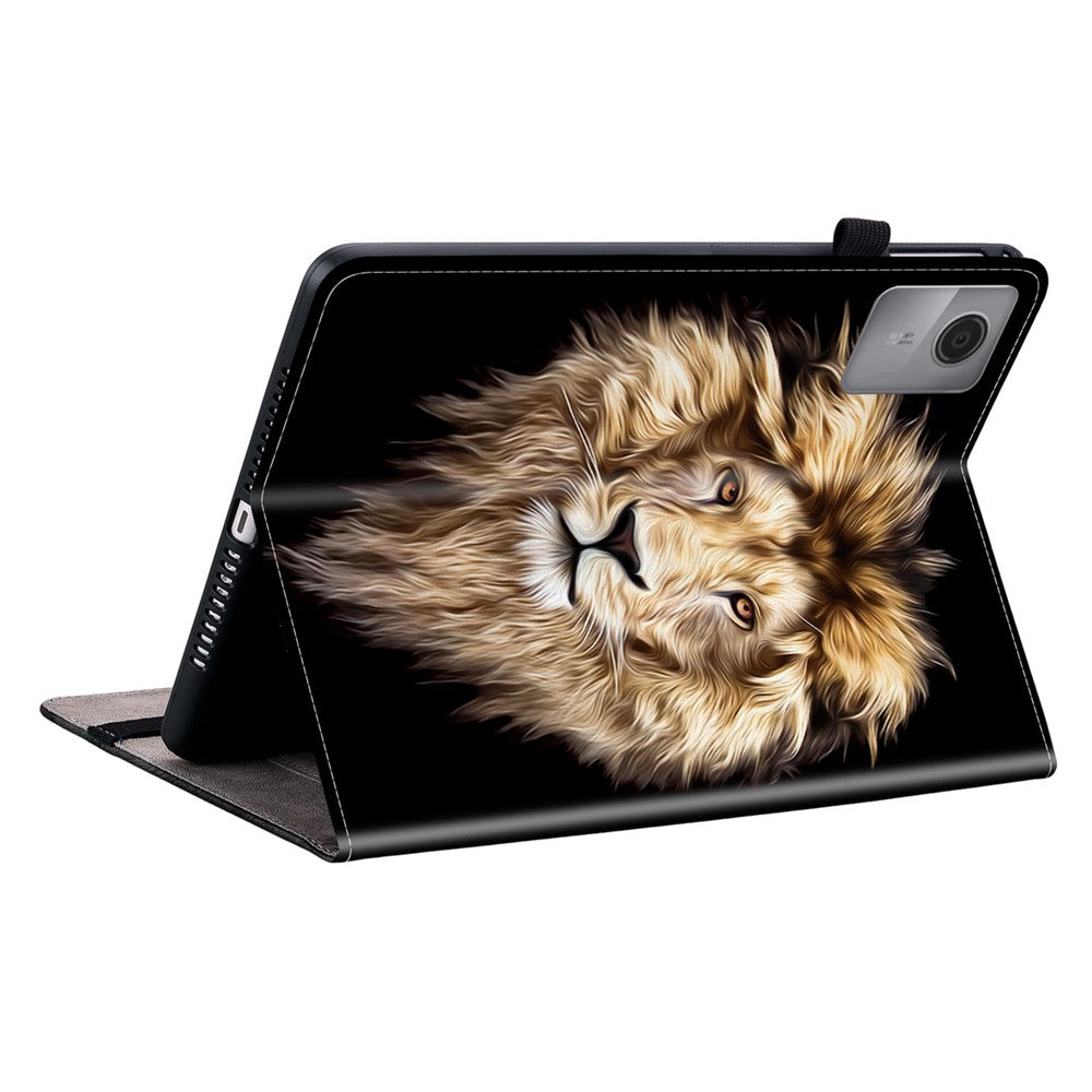 For Lenovo Tab K11 Gen 2 / Idea Tab / Xiaoxin Pad 11 2025 Leather Case Pattern Printed Stand Tablet Cover with Card Slots