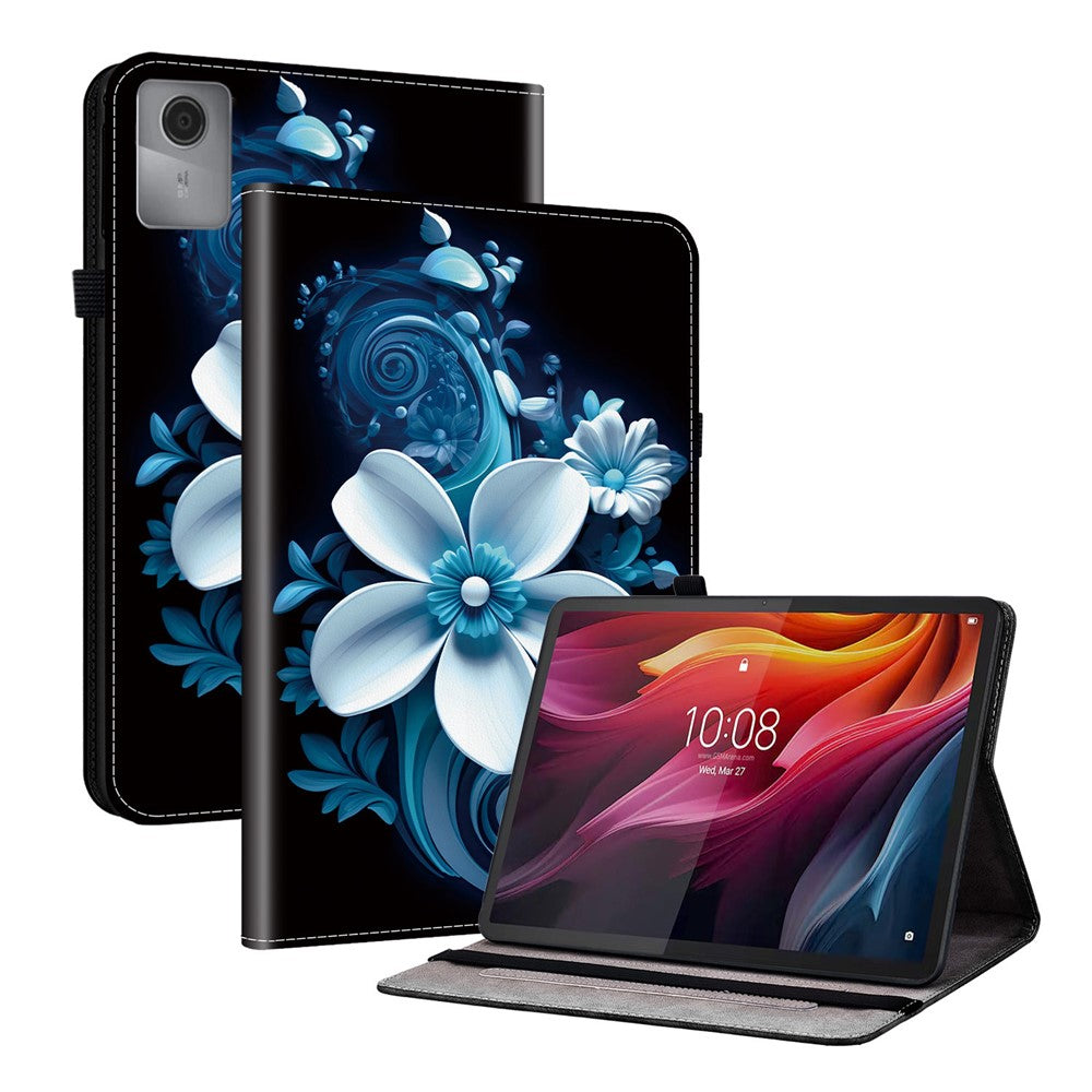 For Lenovo Tab K11 Gen 2 / Idea Tab / Xiaoxin Pad 11 2025 Leather Case Pattern Printed Stand Tablet Cover with Card Slots