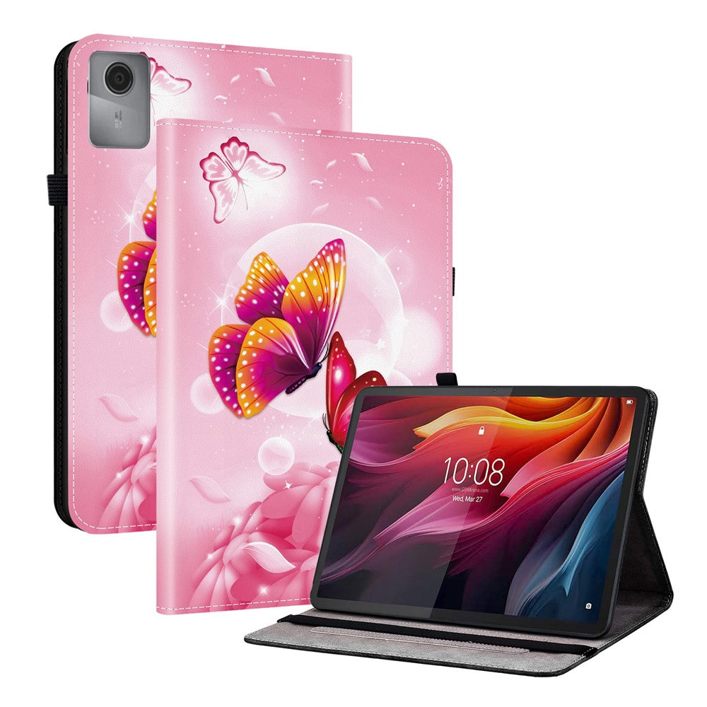 For Lenovo Tab K11 Gen 2 / Idea Tab / Xiaoxin Pad 11 2025 Leather Case Pattern Printed Stand Tablet Cover with Card Slots