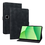 For Oppo Pad SE Case Lily Flower Imprint Card Slots Leather Tablet Cover