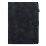 For Oppo Pad SE Case Lily Flower Imprint Card Slots Leather Tablet Cover