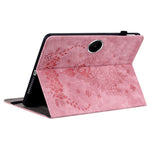Til Oppo Pad SE Cover Kortlomme Anti-ridse Lædercover Rosablomst Aftryk