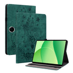 Til Oppo Pad SE Cover Kortlomme Anti-ridse Lædercover Rosablomst Aftryk