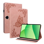 For Oppo Pad SE Case Butterfly Flower Imprint PU Leather Tablet Cover with Card Slots
