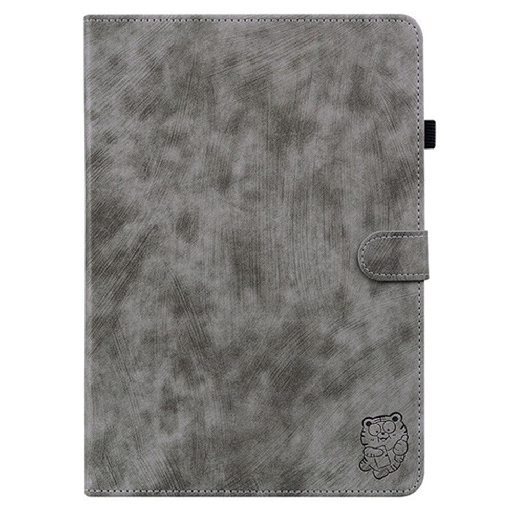 For Oppo Pad SE Case Tiger Imprint Anti-Scratch PU Leather Tablet Cover