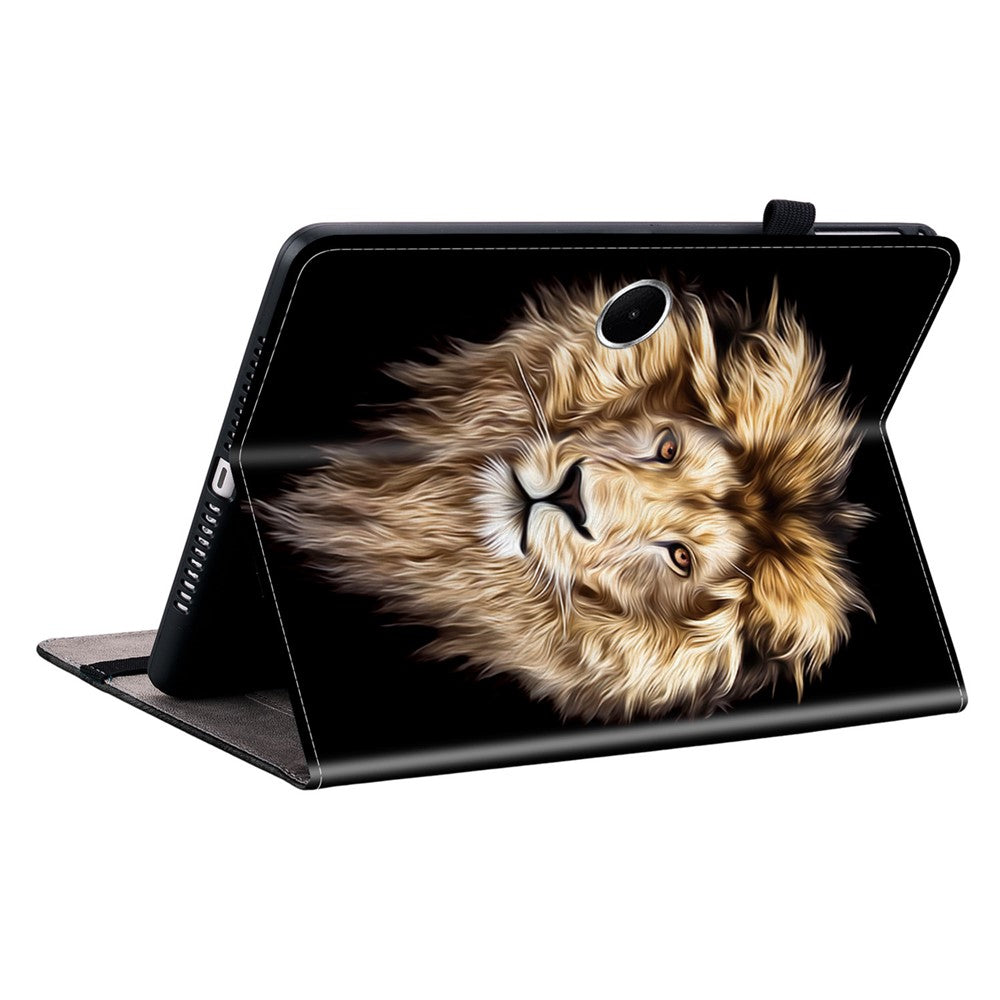 For Oppo Pad SE Leather Case Pattern Printed Stand Tablet Cover with Card Slots