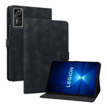 For Lenovo Legion Y700 Gen 4 Case Lily Flower Imprint Card Slots Leather Tablet Cover