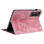 For Lenovo Legion Y700 Gen 4 Case Card Holder Anti-Scratch Leather Cover Rose Flower Imprint