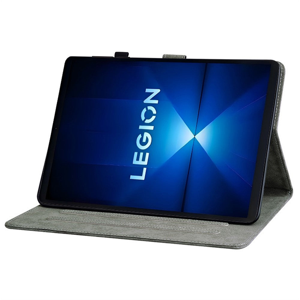 For Lenovo Legion Y700 Gen 4 Case Tiger Imprint Anti-Scratch PU Leather Tablet Cover