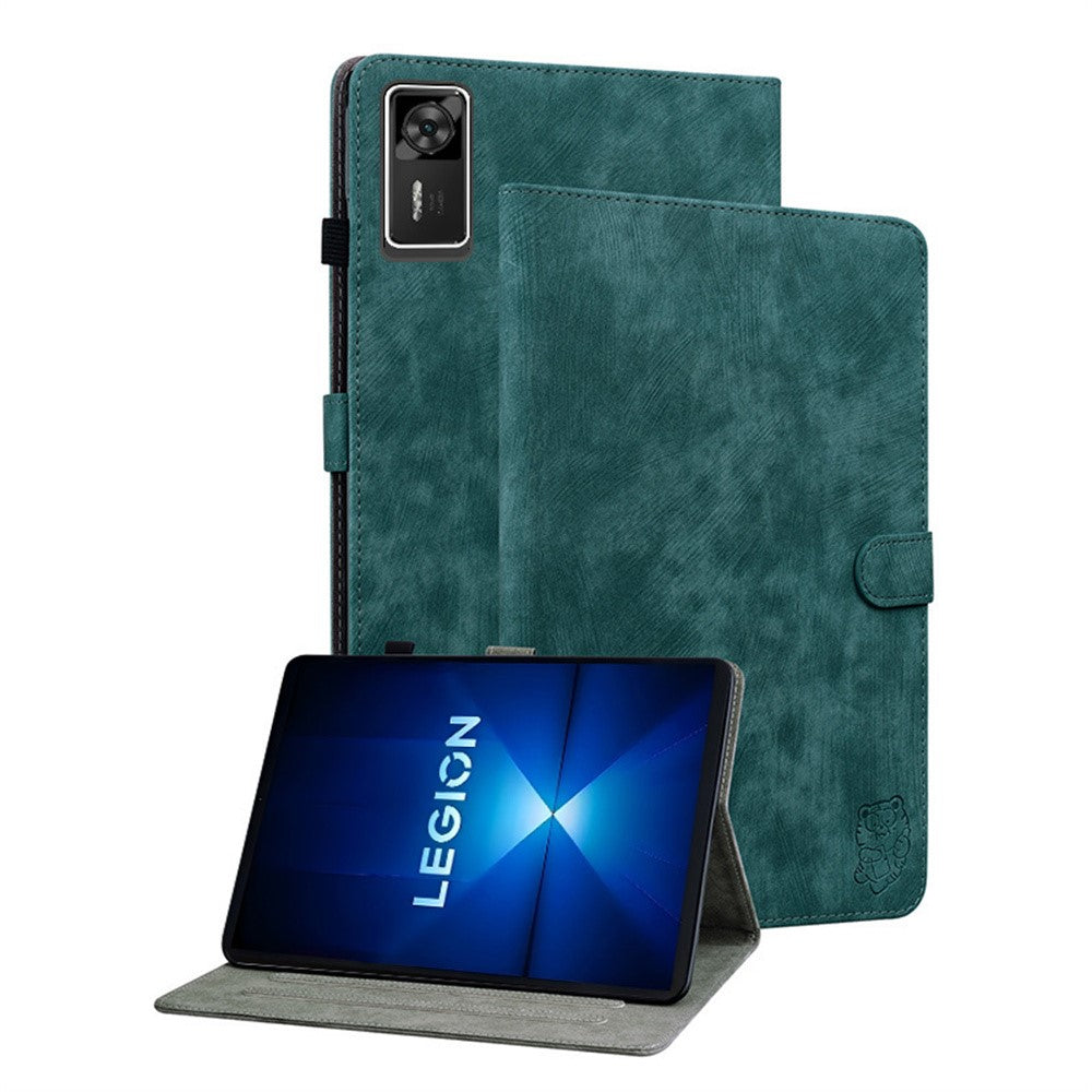 For Lenovo Legion Y700 Gen 4 Case Tiger Imprint Anti-Scratch PU Leather Tablet Cover