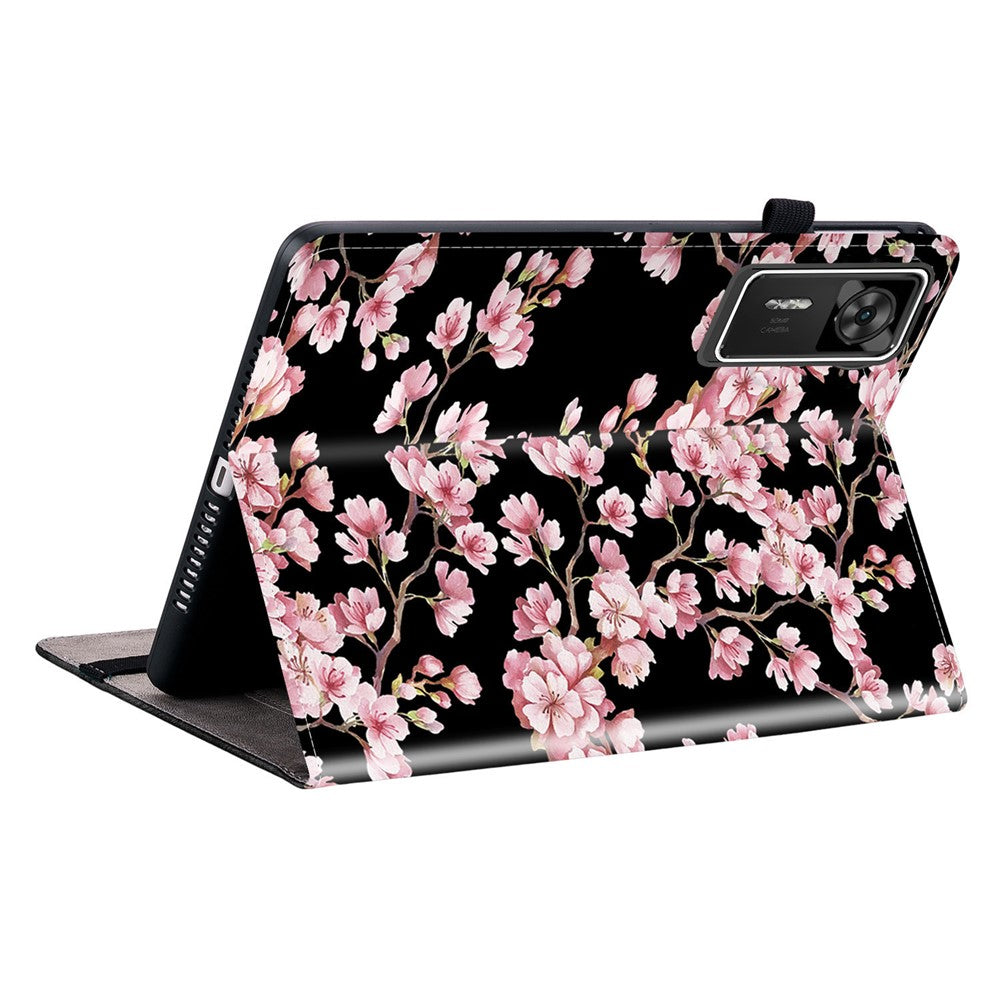 For Lenovo Legion Y700 Gen 4 Leather Case Pattern Printed Stand Tablet Cover with Card Slots
