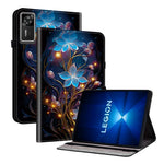 For Lenovo Legion Y700 Gen 4 Leather Case Pattern Printed Stand Tablet Cover with Card Slots