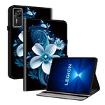 For Lenovo Legion Y700 Gen 4 Leather Case Pattern Printed Stand Tablet Cover with Card Slots