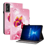 For Lenovo Legion Y700 Gen 4 Leather Case Pattern Printed Stand Tablet Cover with Card Slots