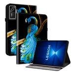 For Lenovo Legion Y700 Gen 4 Leather Case Pattern Printed Stand Tablet Cover with Card Slots