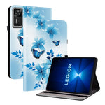 For Lenovo Legion Y700 Gen 4 Leather Case Pattern Printed Stand Tablet Cover with Card Slots