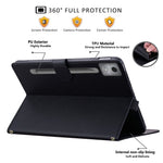 For Lenovo Xiaoxin Pad Pro 12.7 (2025) Case 3D Effect Cat Pattern Leather Stand Tablet Cover with Wallet, Stylus Holder