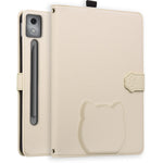 For Lenovo Xiaoxin Pad Pro 12.7 (2025) Case 3D Effect Cat Pattern Leather Stand Tablet Cover with Wallet, Stylus Holder