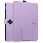 Wallet Case for OnePlus Pad Go / Oppo Pad Air / Neo 3D Effect Cat Pattern Leather Stand Tablet Cover with Stylus Holder