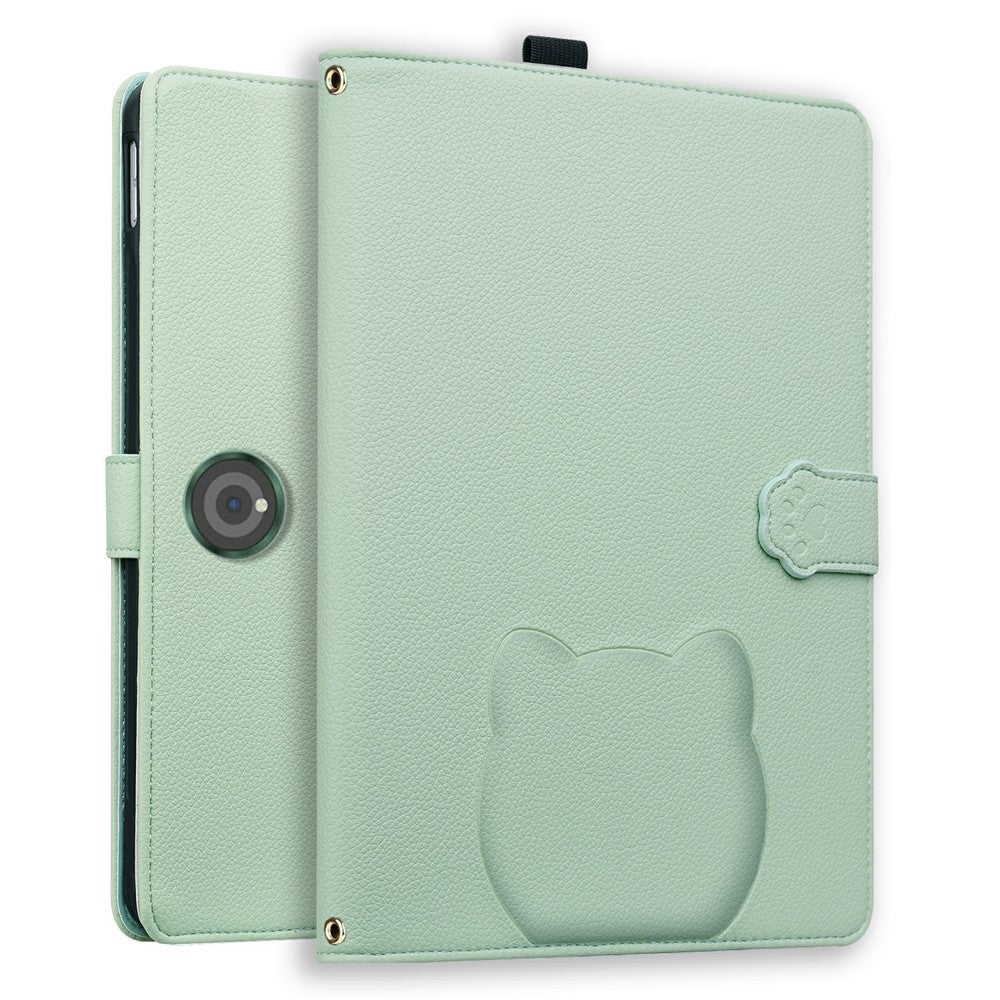 For OnePlus Pad Pro / Pad 2 Case 3D Effect Cat Pattern Leather Stand Tablet Cover with Wallet, Stylus Holder