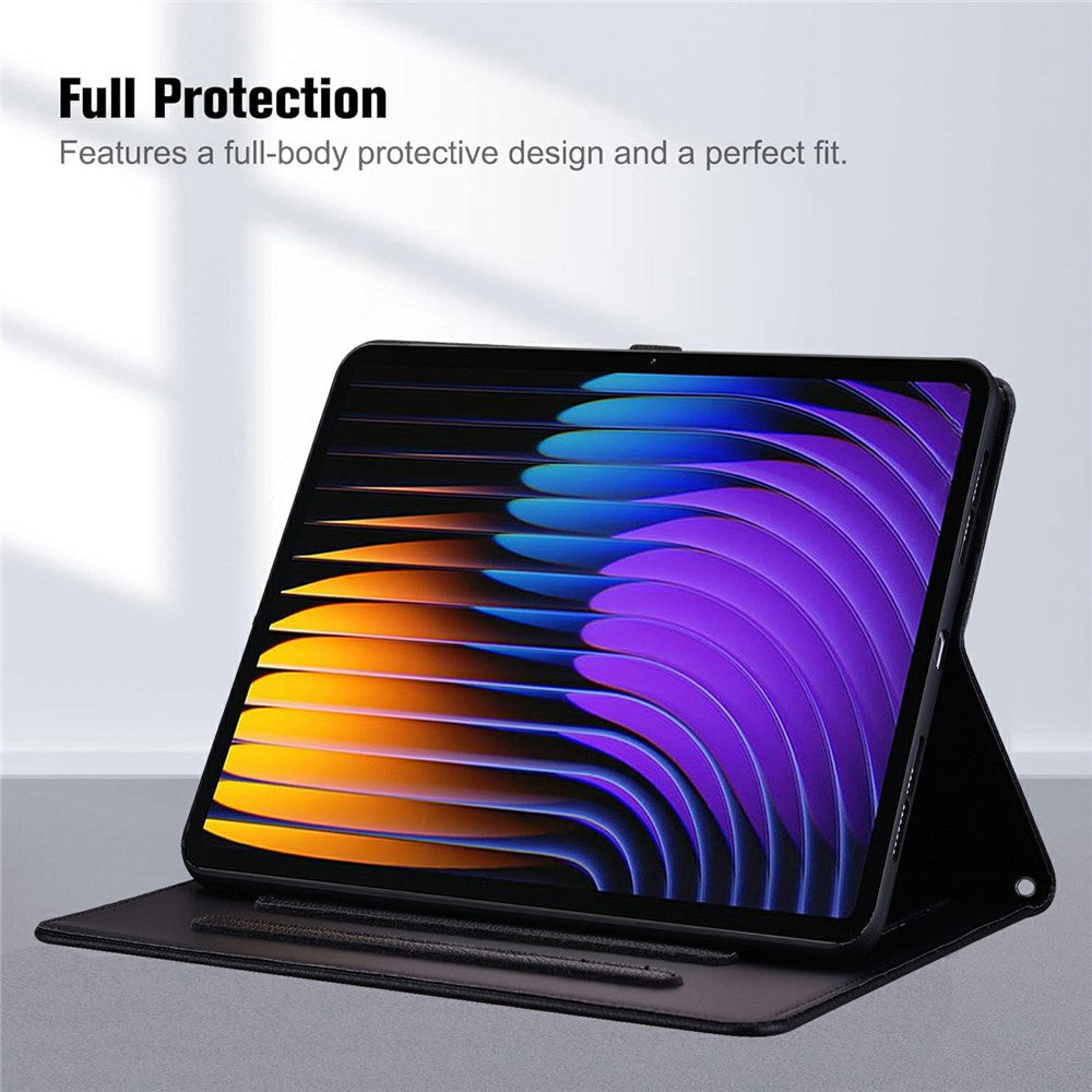 For Xiaomi Pad 7 / 7 Pro Case 3D Effect Cat Pattern Leather Stand Tablet Cover with Wallet, Stylus Holder