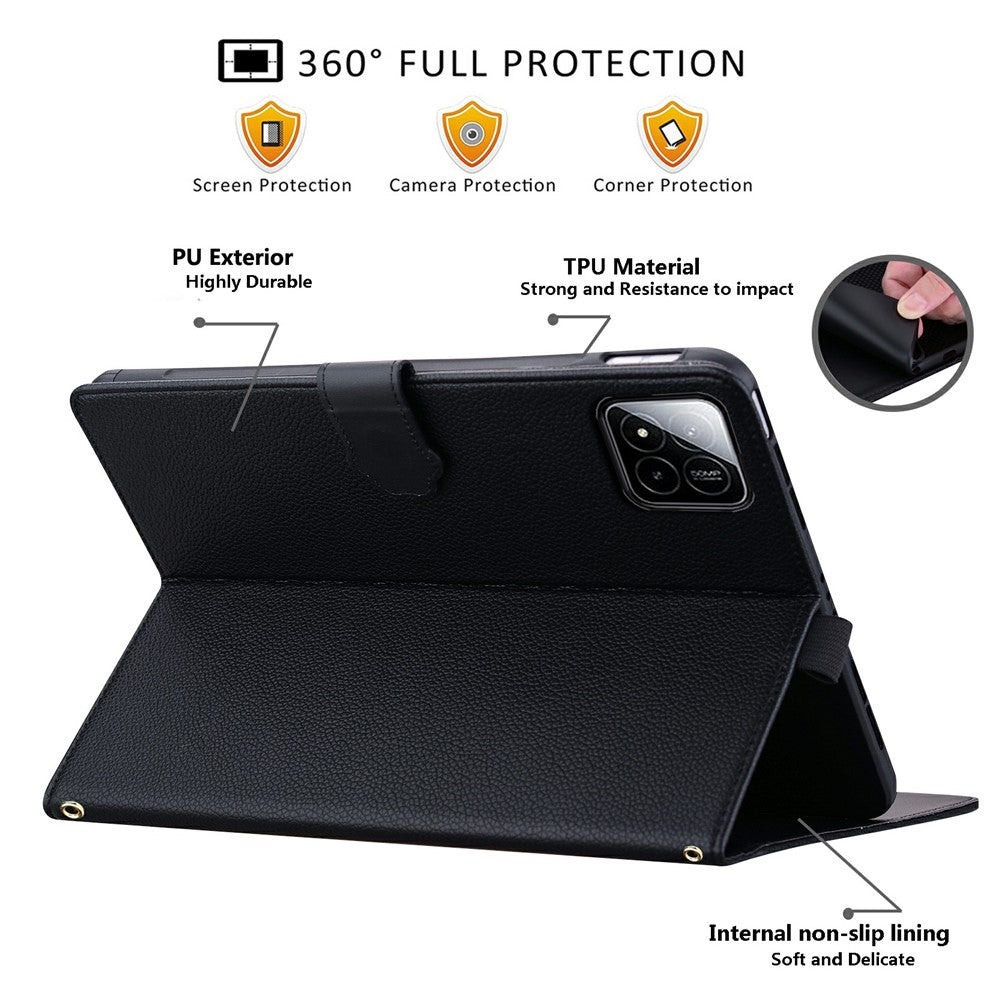 For Xiaomi Pad 7 / 7 Pro Case 3D Effect Cat Pattern Leather Stand Tablet Cover with Wallet, Stylus Holder