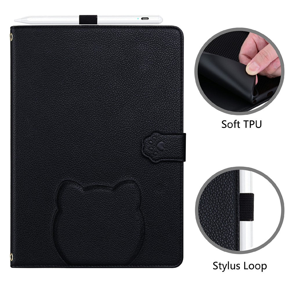For Xiaomi Redmi Pad 8.8 2025 Case 3D Effect Cat Pattern Leather Stand Tablet Cover with Wallet, Stylus Holder