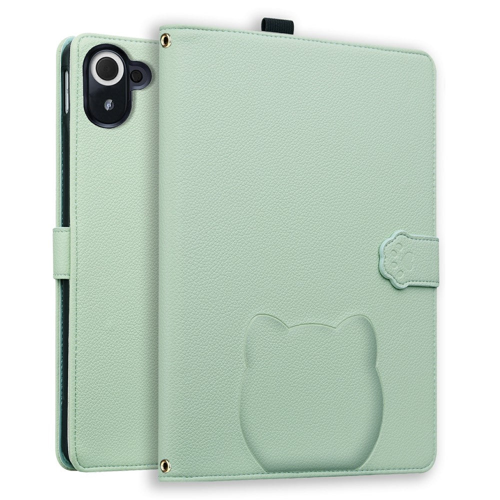 For Xiaomi Redmi Pad 8.8 2025 Case 3D Effect Cat Pattern Leather Stand Tablet Cover with Wallet, Stylus Holder