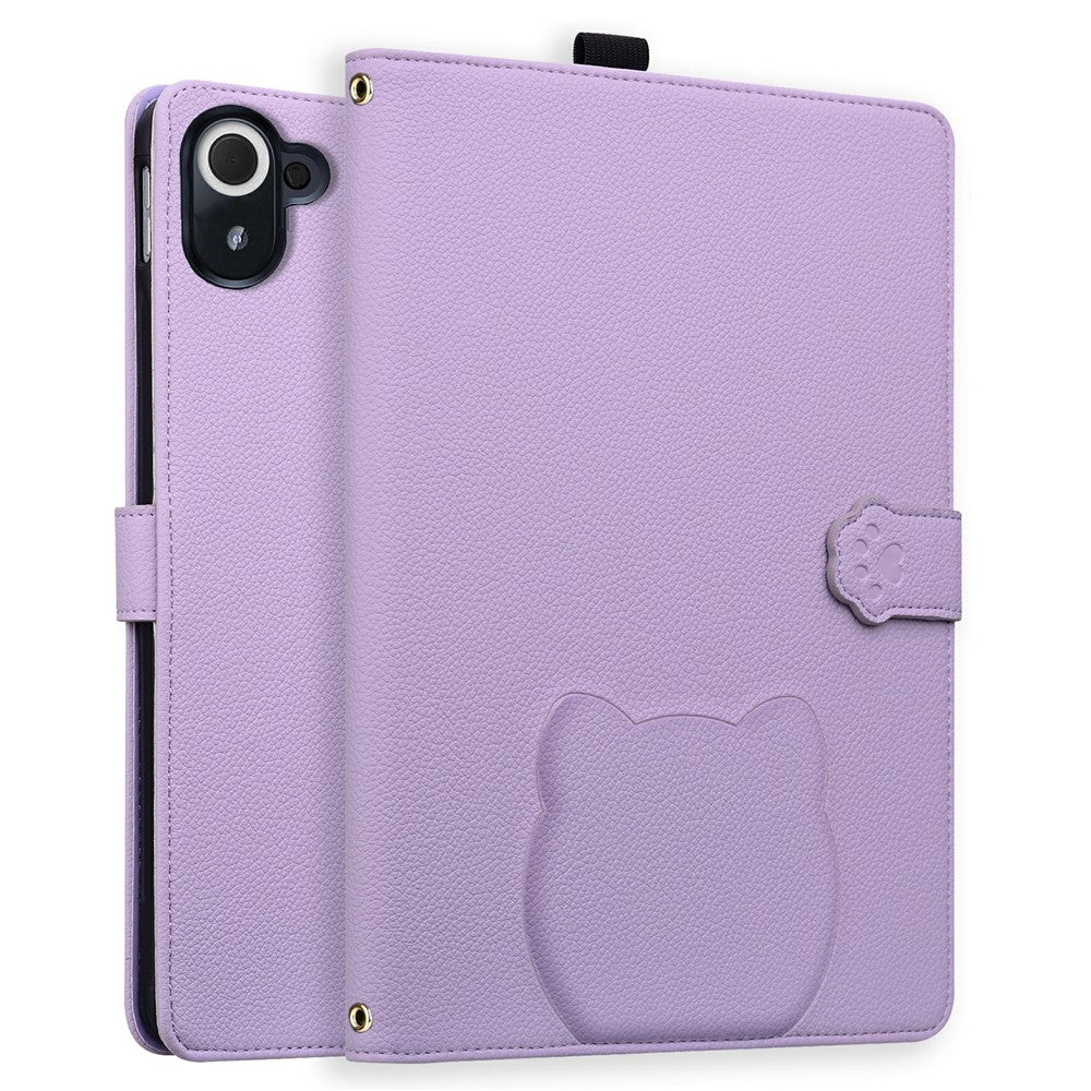 For Xiaomi Redmi Pad 8.8 2025 Case 3D Effect Cat Pattern Leather Stand Tablet Cover with Wallet, Stylus Holder