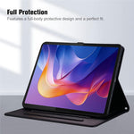 For Xiaomi Redmi Pad 2 11 Case 3D Effect Cat Pattern Leather Stand Tablet Cover with Wallet, Stylus Holder