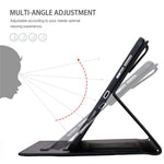 Wallet Case for Samsung Galaxy Tab S10+ / S9 FE+ / S9+ / S8+ Leather Stand Tablet Cover with Stylus Holder, 3D Effect Cat Pattern