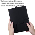 Wallet Case for Samsung Galaxy Tab S10+ / S9 FE+ / S9+ / S8+ Leather Stand Tablet Cover with Stylus Holder, 3D Effect Cat Pattern