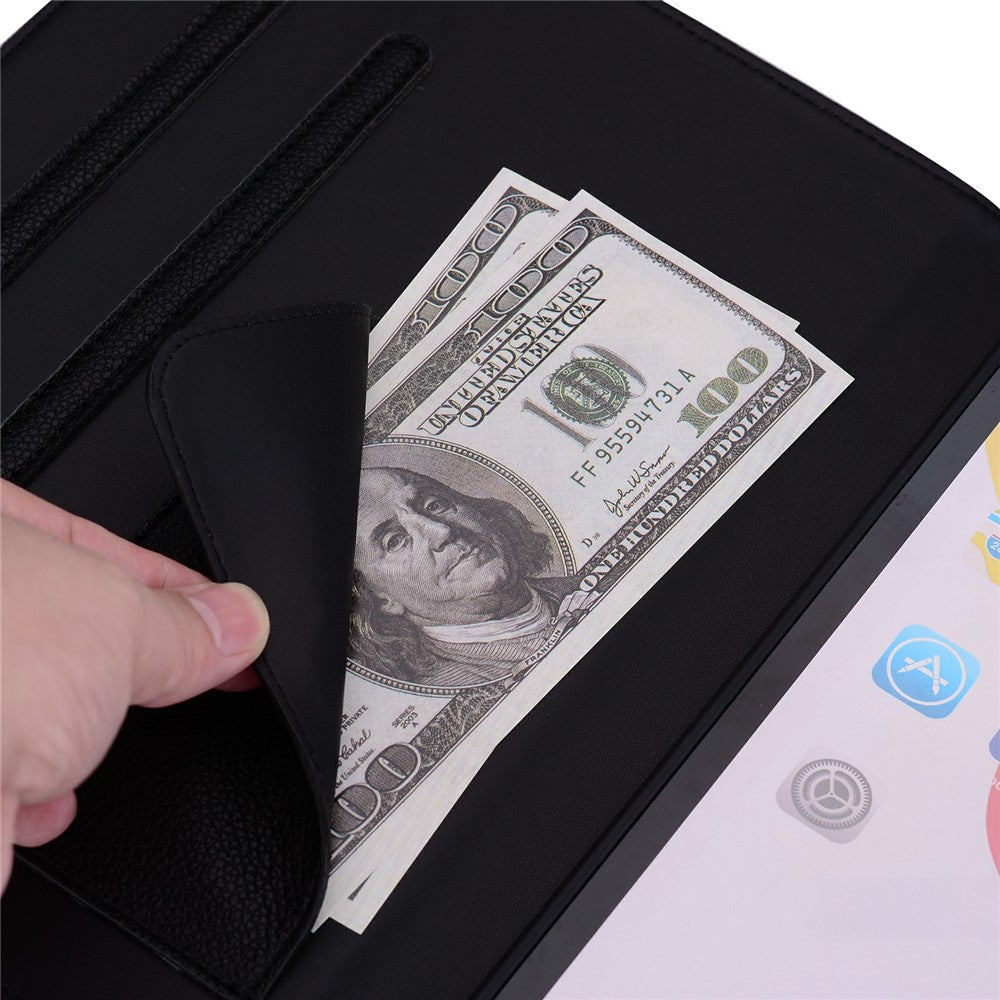 Wallet Case for Samsung Galaxy Tab S10+ / S9 FE+ / S9+ / S8+ Leather Stand Tablet Cover with Stylus Holder, 3D Effect Cat Pattern