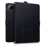 For Xiaomi Redmi Pad SE 4G 8.7 inch Wallet Case Leather Stand Tablet Cover with Stylus Holder, 3D Effect Cat Pattern
