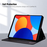 For Xiaomi Redmi Pad SE 4G 8.7 inch Wallet Case Leather Stand Tablet Cover with Stylus Holder, 3D Effect Cat Pattern