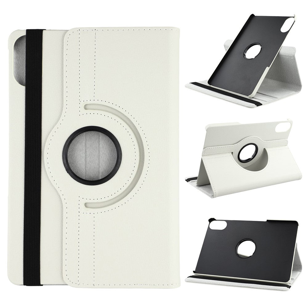 For Xiaomi Redmi Pad 2 11 Case Rotating Stand PU Leather + PC Tablet Cover with Elastic Band