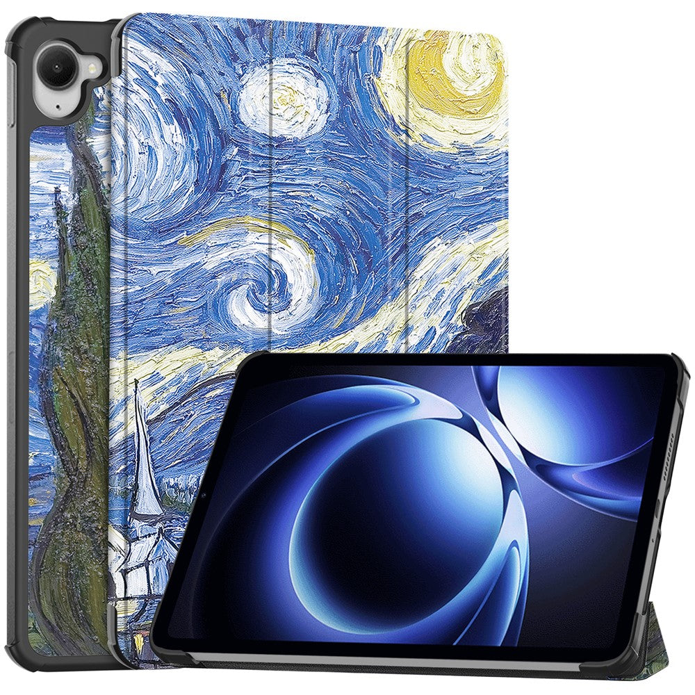 For Xiaomi Pad Mini / Redmi K Pad Case Pattern Print Leather Stand Tablet Cover