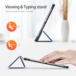 DUX DUCIS For Honor Pad 10-etui Domo Series Tri-fold Stand Beskyttende tabletholder i PU-læder