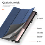DUX DUCIS For Honor Pad 10-etui Domo Series Tri-fold Stand Beskyttende tabletholder i PU-læder