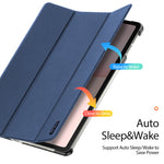 DUX DUCIS For Honor Pad 10-etui Domo Series Tri-fold Stand Beskyttende tabletholder i PU-læder