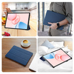DUX DUCIS For Honor Pad 10-etui Domo Series Tri-fold Stand Beskyttende tabletholder i PU-læder