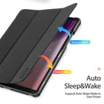 DUX DUCIS For Lenovo Tab K9 Case  Domo Series Tri-fold Stand PU Leather Protective Tablet Cover