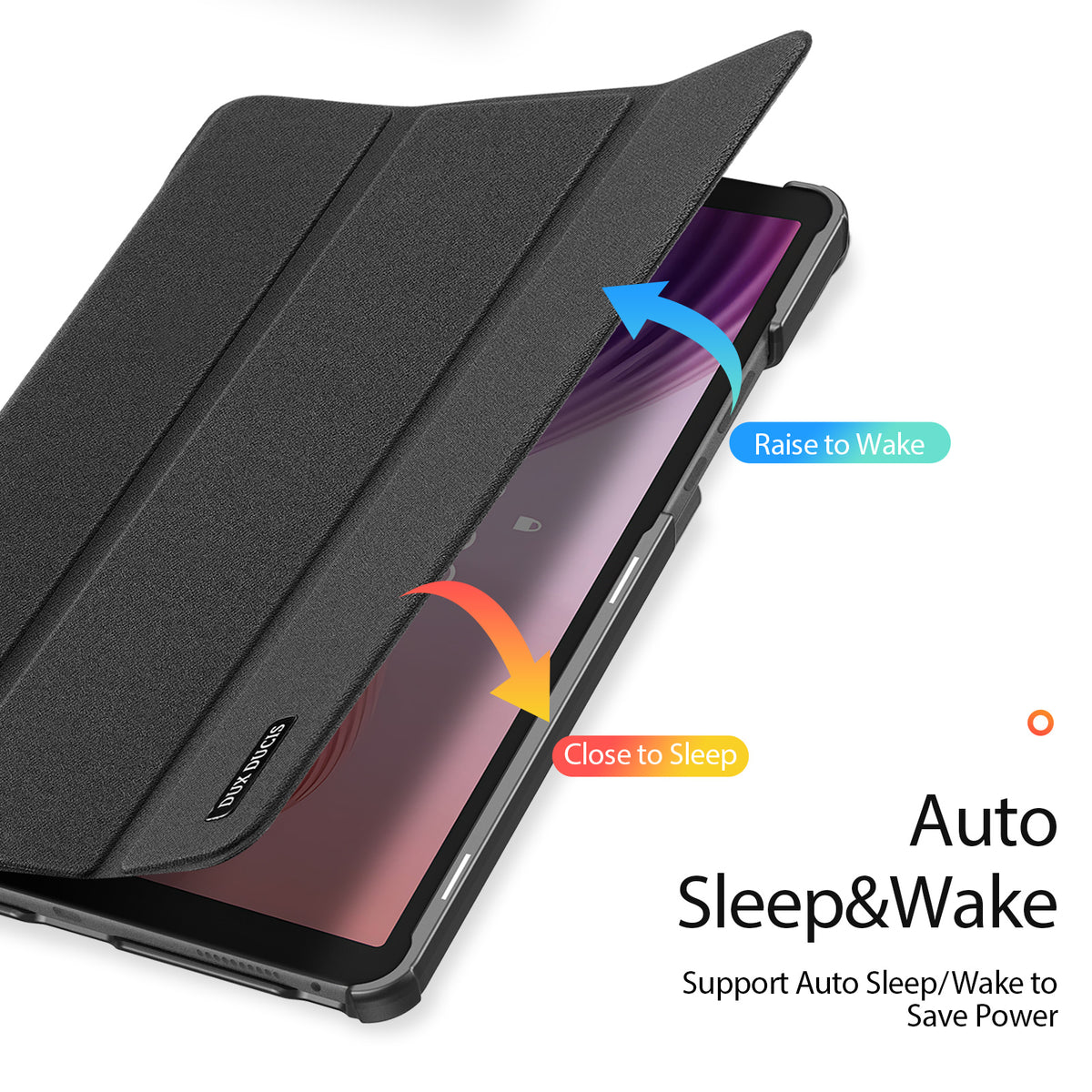 DUX DUCIS For Lenovo Tab K9 Case  Domo Series Tri-fold Stand PU Leather Protective Tablet Cover