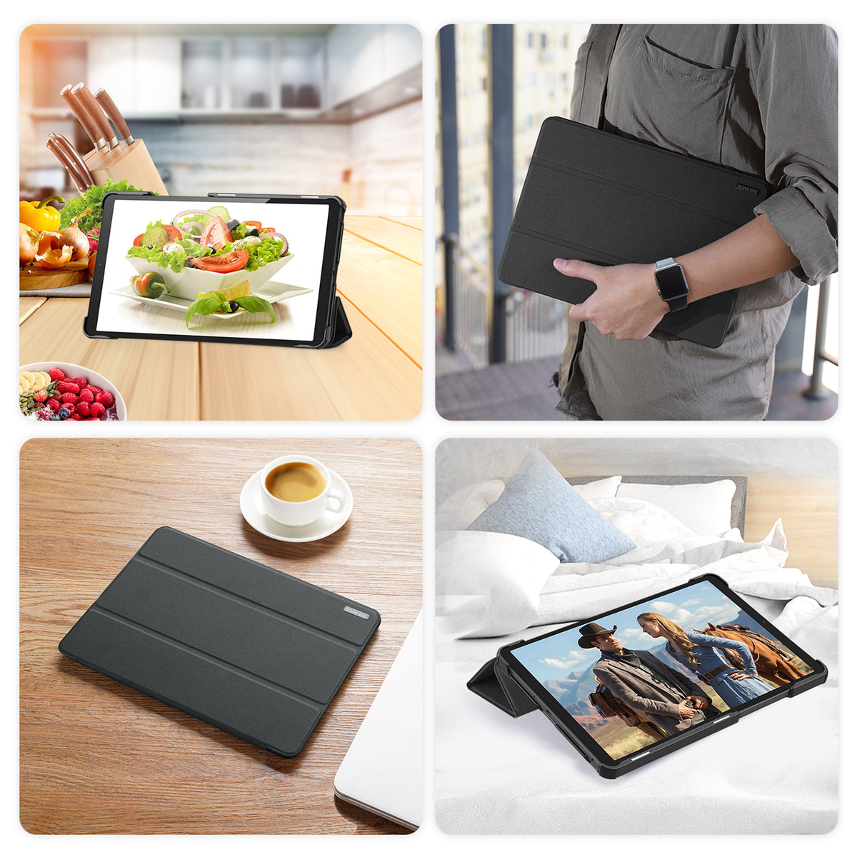 DUX DUCIS For Lenovo Tab K9 Case  Domo Series Tri-fold Stand PU Leather Protective Tablet Cover