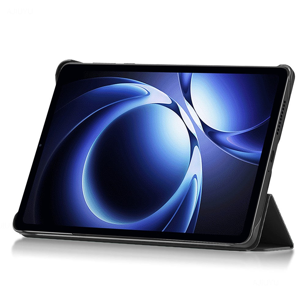 Xiaomi Pad Mini / Redmi K Pad Surfplatta Fodral Trifold Stativ Läder + PC Ihåligt Bakstycke Automatisk väckning / viloläge