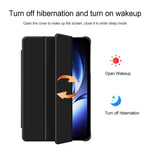 Xiaomi Pad Mini / Redmi K Pad Surfplatta Fodral Trifold Stativ Läder + PC Ihåligt Bakstycke Automatisk väckning / viloläge