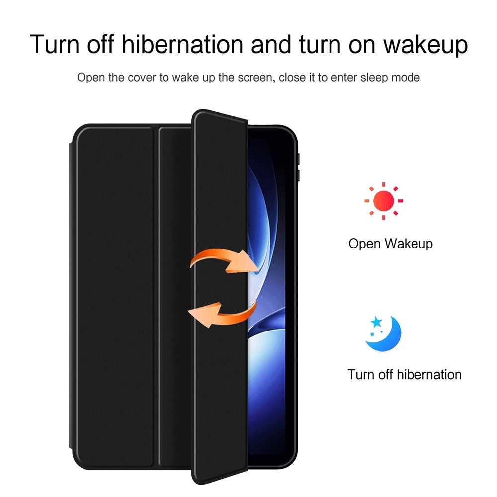 For Xiaomi Pad Mini / Redmi K Pad Case PU Leather TPU Back Trifold Stand Tablet Cover