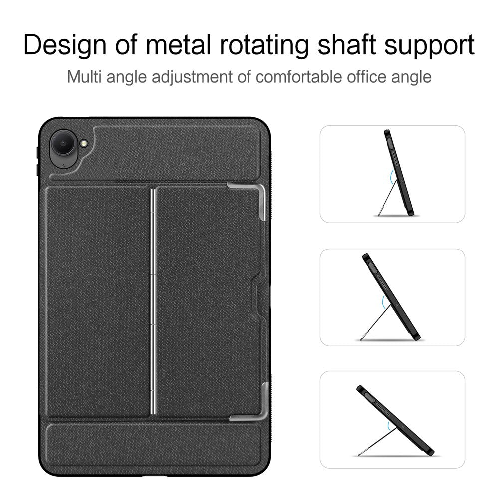 For Xiaomi Pad Mini / Redmi K Pad Case PU + PC Rotating Shaft Kickstand Tablet Cover