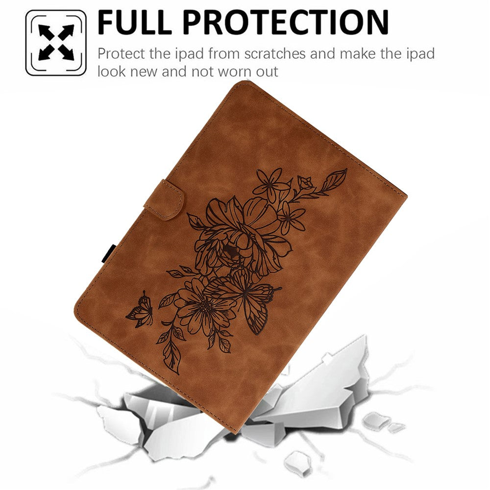 For Xiaomi Redmi Pad 2 11 Case Flower Butterfly Imprinted Card Slots Leather Cover