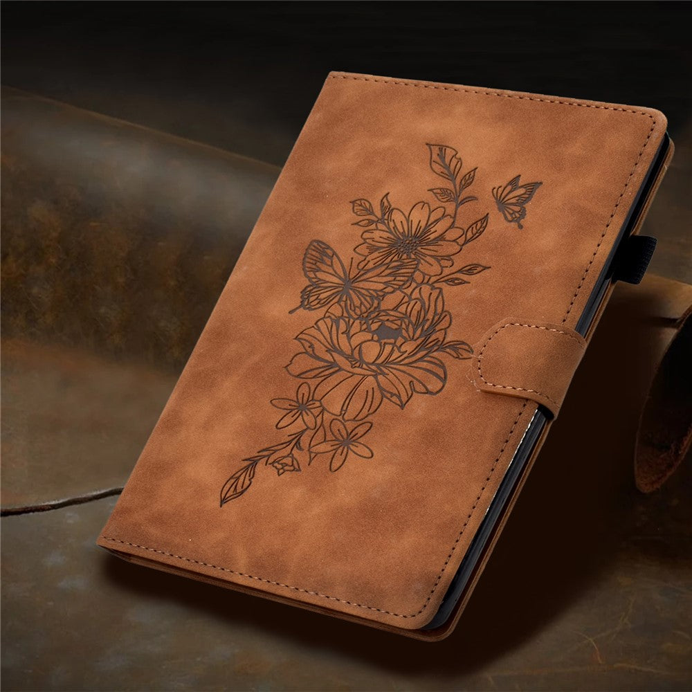 For Xiaomi Redmi Pad 2 11 Case Flower Butterfly Imprinted Card Slots Leather Cover